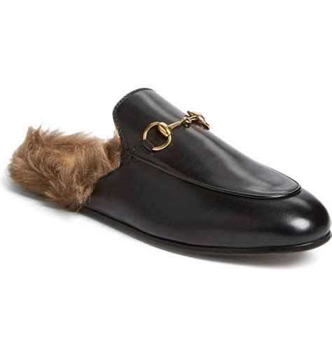 gucci slip on loafers with fur|Gucci slip on loafers women.